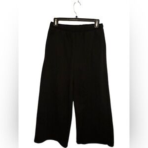 GAP Black Wide Leg Fleece Pants XS Petite Women’s Loungewear